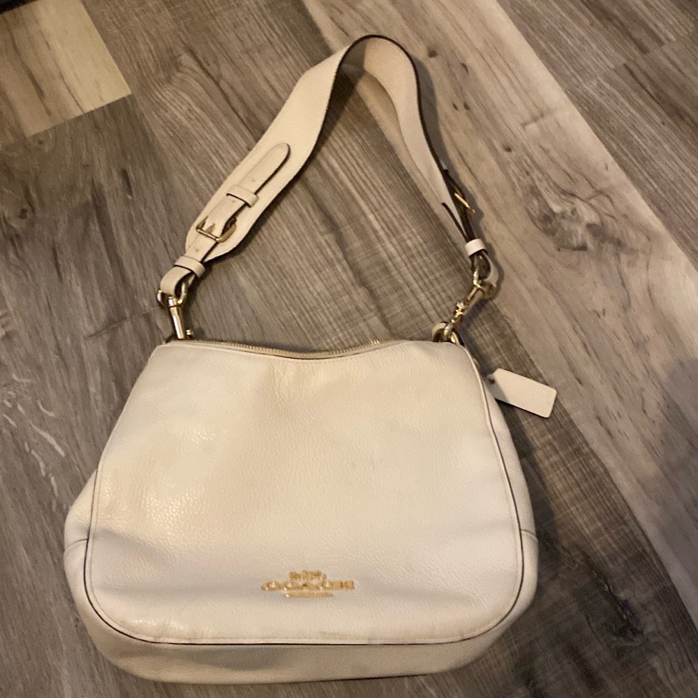 Coach shoulder bag cream/ivory